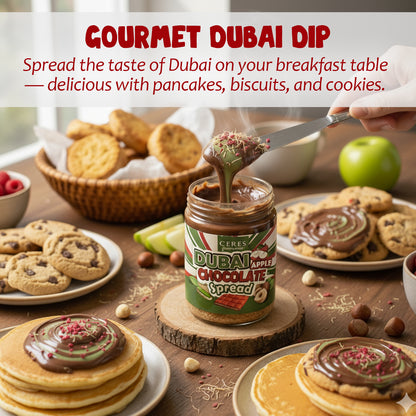 Dubai Chocolate Spread with Real Freeze-Dried Fruit Chunks – 9.7 oz