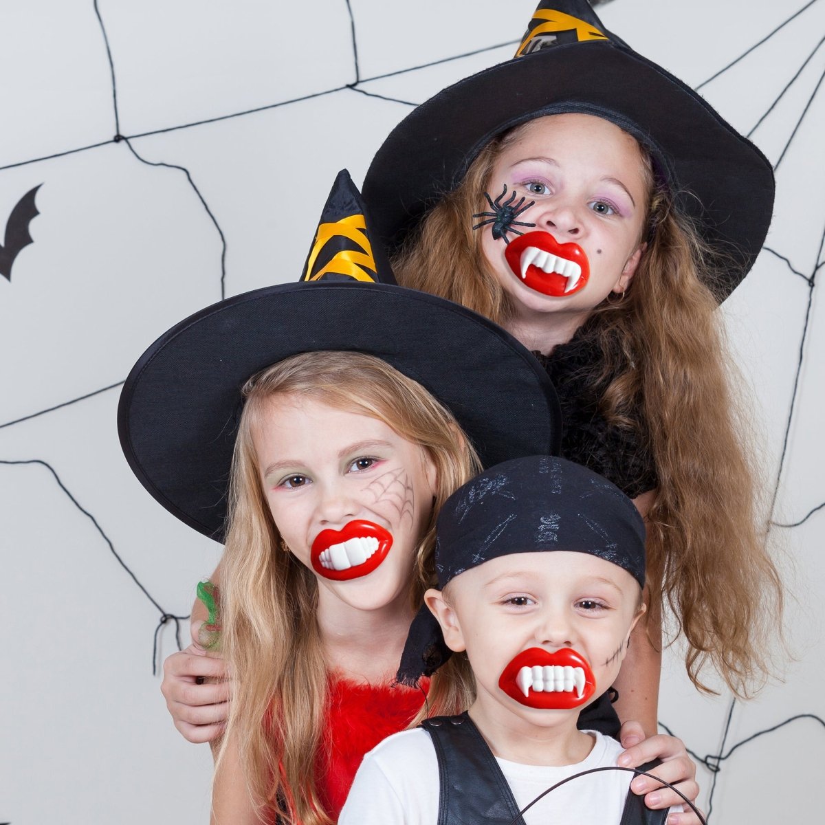 Wax Vampire Teeth Fang Candy Bulk 20 Pcs, Individually Wrapped Fake Buck Teeth Candies, Creepy Scarry Lips Vintage Retro Hard Lollipop Candy for Thanksgiving and Christmas - Ceres Gourmet