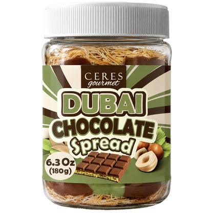 Dubai Chocolate Spread – 6.35 oz for Breakfast, Snacks, and Desserts