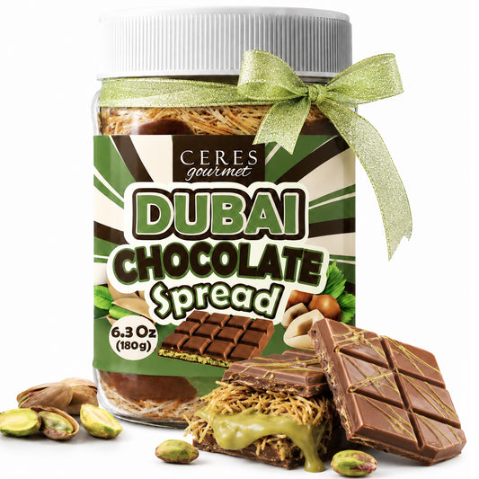 Dubai Chocolate Spread – 6.35 oz for Breakfast, Snacks, and Desserts