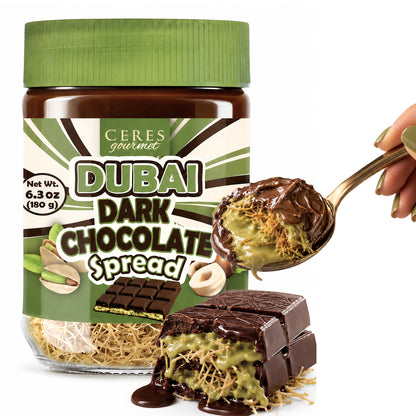 Belgian Dark Dubai Chocolate Kataifi Spread 6.35 oz