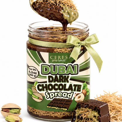 Belgian Dark Dubai Chocolate Kataifi Spread 6.35 oz