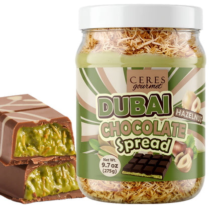 Viral Dubai Chocolate Spread: Pistachio, Hazelnut & Crunchy Kataifi (9.7 oz)