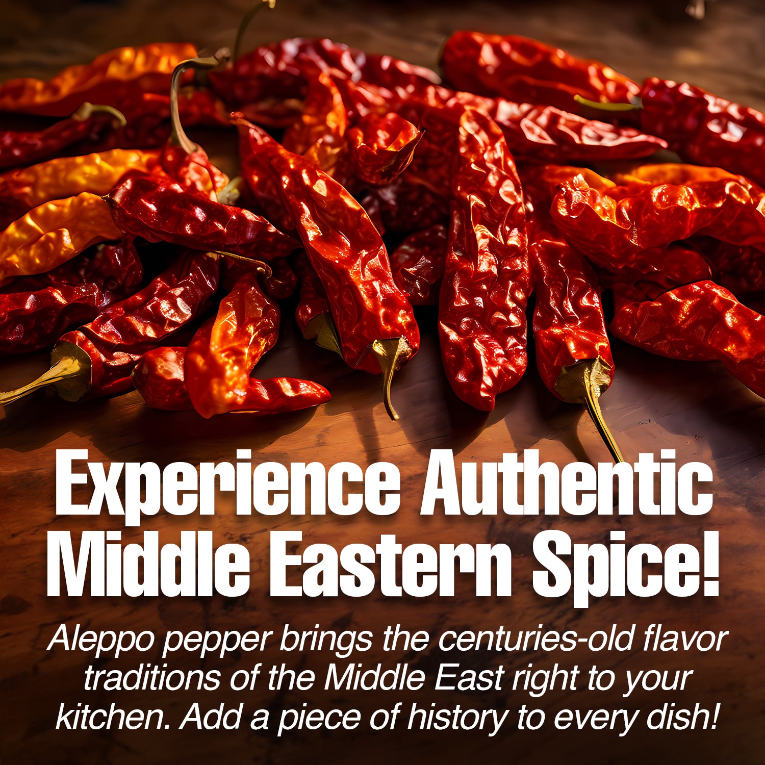 Ceres Gourmet Premium Aleppo Pepper 7 Oz—freshly ground for exquisite flavor and mild heat—brings authentic Middle Eastern taste and honors Aleppo pepper’s rich, gourmet spice tradition.