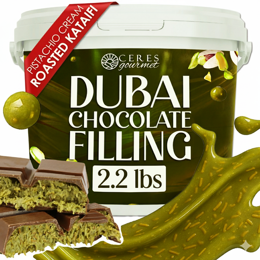 Premium Pistachio & Kataifi Filling – For Dubai Chocolate Creations – 2.2 lb and 6.6 lb