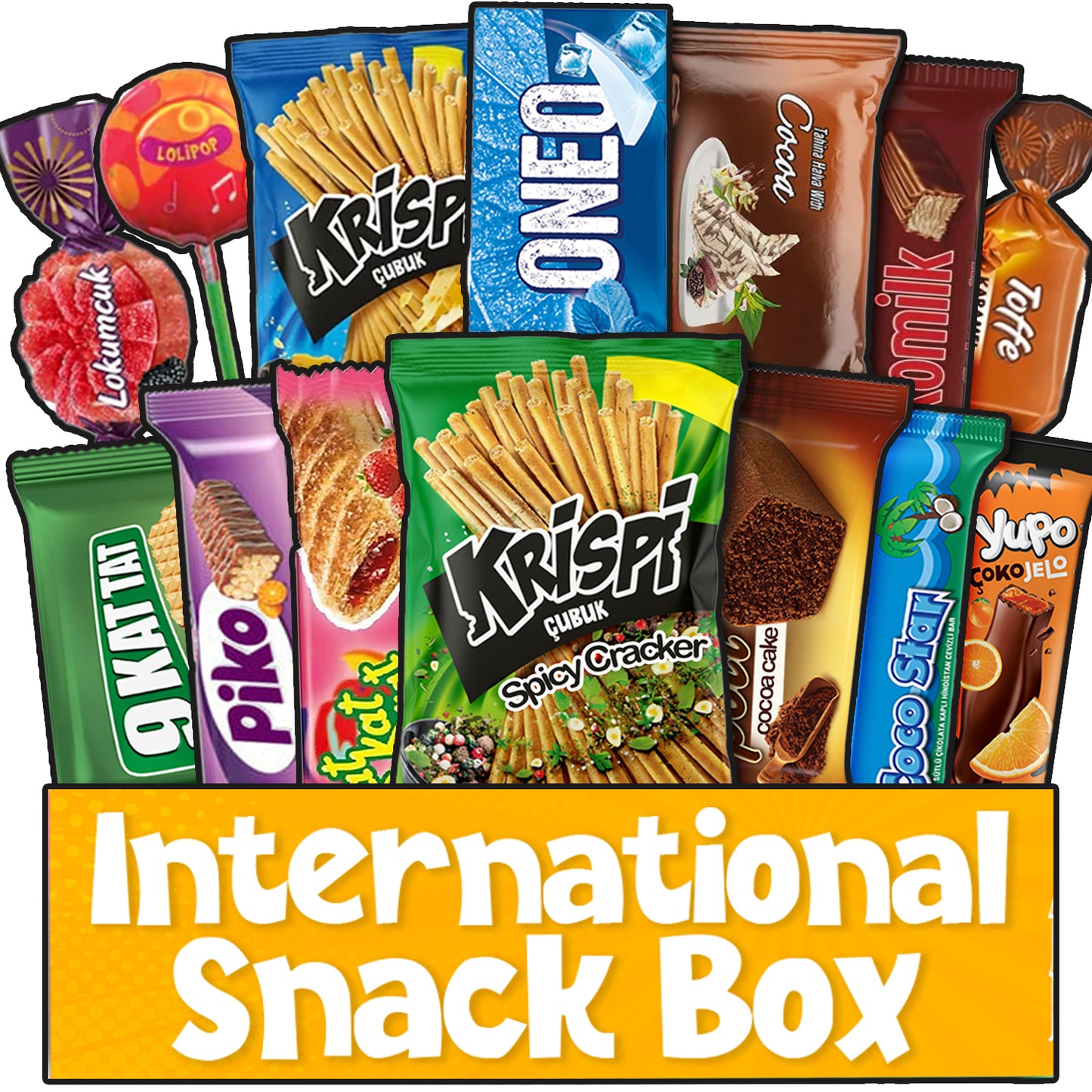 International Exotic Treats Box - 15 Premium Foreign Rare Snacks