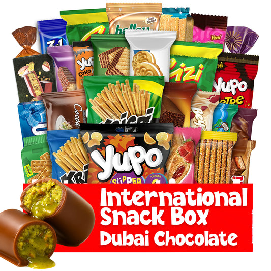 International Snack Box 30 Unique Pcs