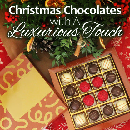 Handmade Artisan Assorted Chocolate Gift Box 16 Pieces