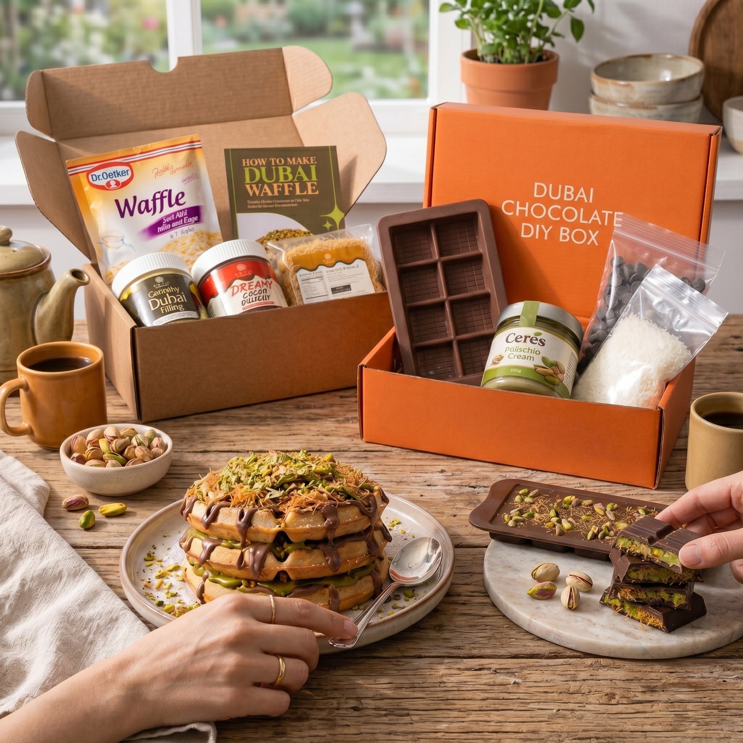 Ceres Gourmet Ultimate Dubai DIY Bundle: Waffle & Chocolate Bar Kits