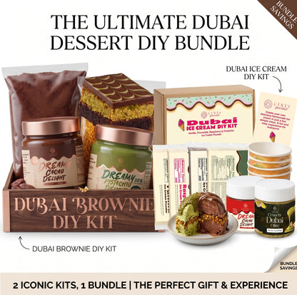 Ceres Gourmet Ultimate Dubai Dessert DIY Bundle: Brownie & Ice Cream Kits