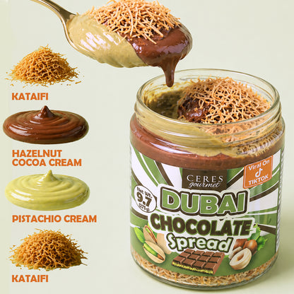 Dubai Spreadable Chocolate and Pistachio with Kataifi - 9.7 oz