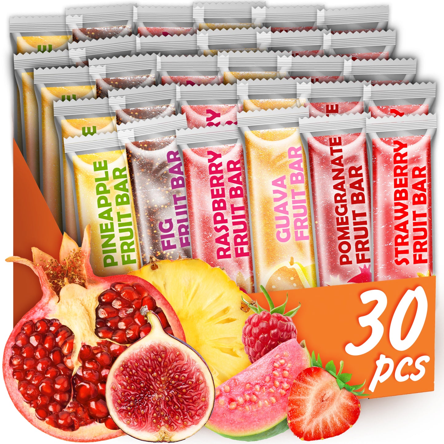 Fruit Strips Variety Pack - No Sugar Added 30 Pcs