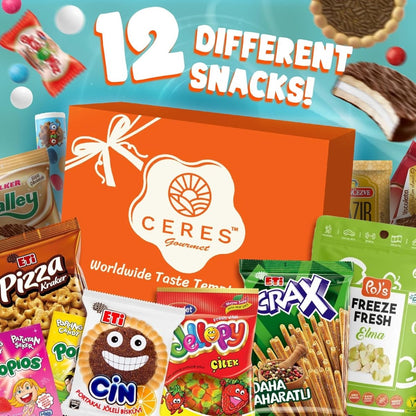 International Snack Box 12 pcs 🍫🌍 - Ceres Gourmet