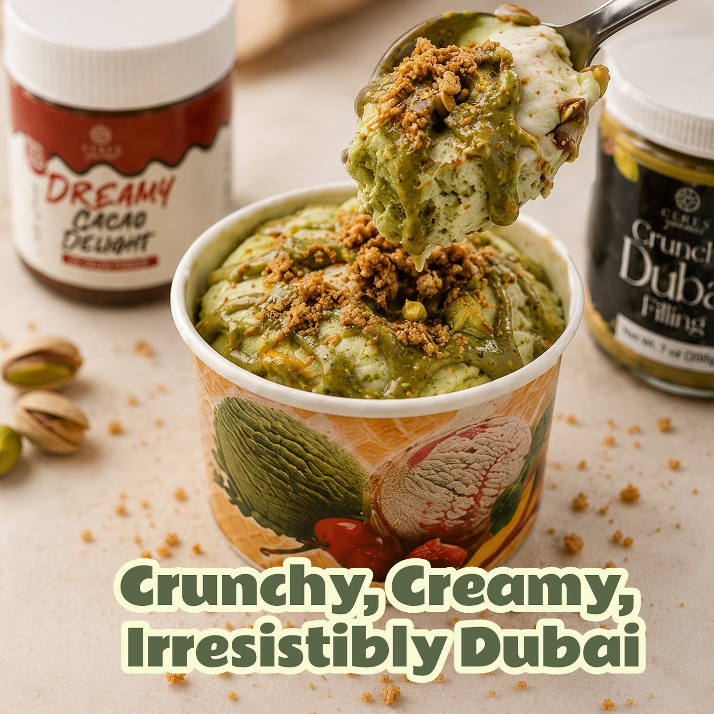 Ceres Gourmet Dubai Chocolate Ice Cream DIY Kit