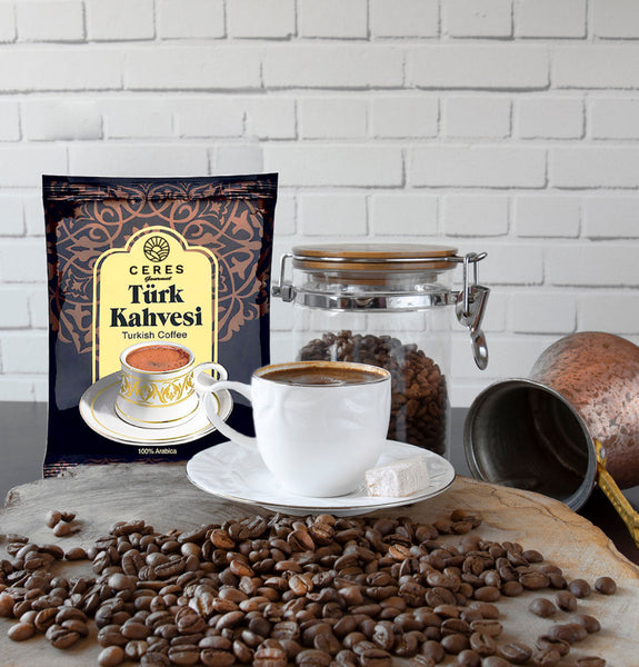 Traditional Turkish Coffee 3.5 Ounce (3 Pack), Authentic Roasted and Ground Coffee for Traditional Turkish Coffee Pot, Middleeastern Imported Fine Ground Coffee, 10.5 Oz (Classic Turkish Coffee)