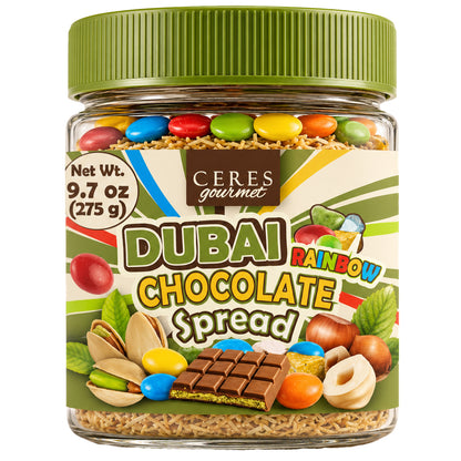 Viral Dubai Rainbow Chocolate Spread: Pistachio & Kataifi Crunch (9.7 oz)