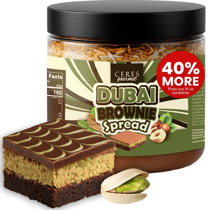 Dubai Chocolate Pistachio Brownie Cake – 14.1 oz