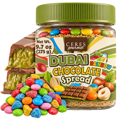 Viral Dubai Rainbow Chocolate Spread: Pistachio & Kataifi Crunch (9.7 oz)