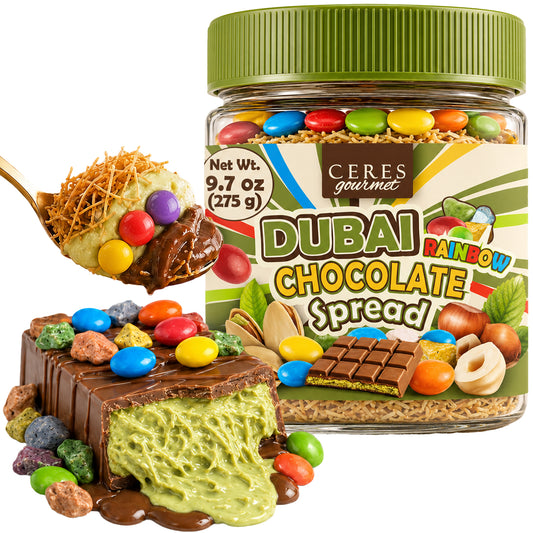 Viral Dubai Rainbow Chocolate Spread: Pistachio & Kataifi Crunch (9.7 oz)