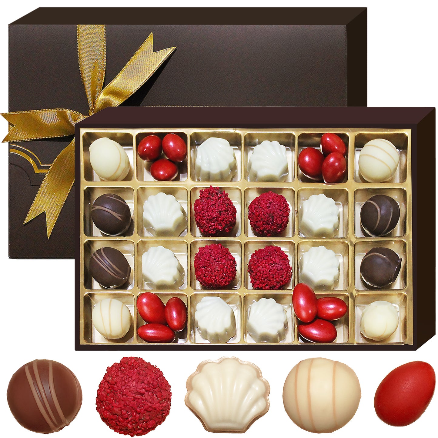 Ceres Gourmet Handmade Artisanal Assorted Chocolate Gift Box 24 Pieces