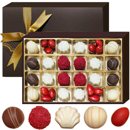 Assorted Handmade Artisan Chocolate Gift Box 24 Pieces