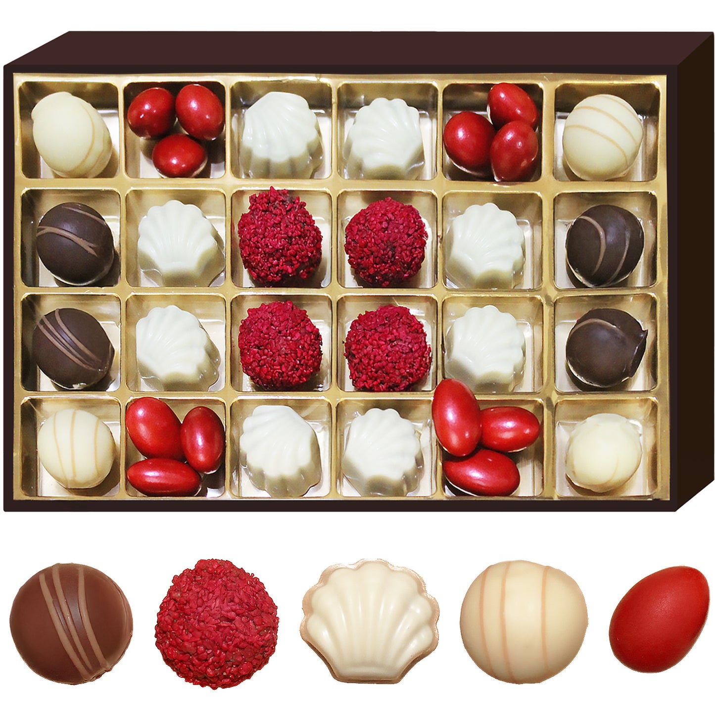 Ceres Gourmet Handmade Artisanal Assorted Chocolate Gift Box 24 Pieces