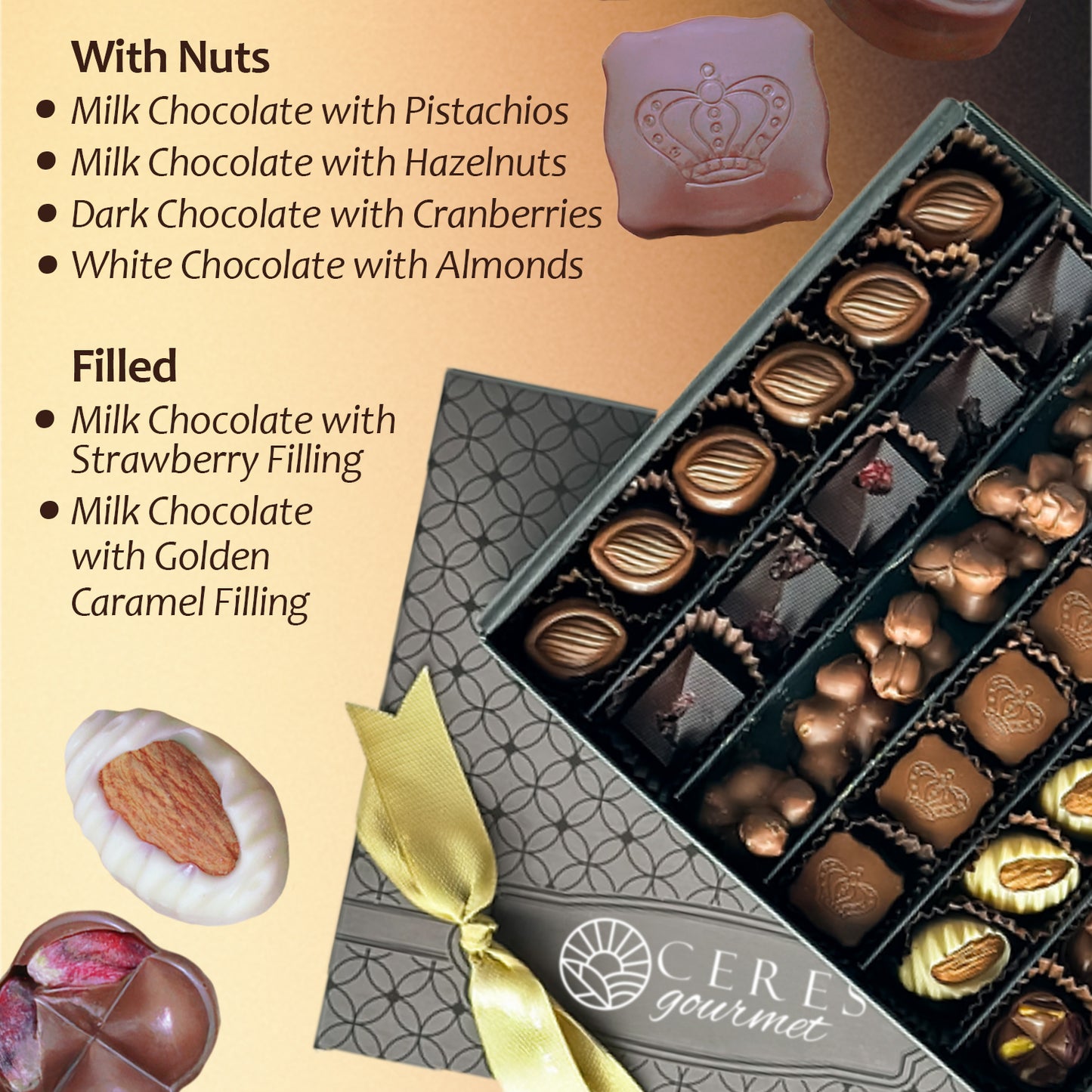 Ceres Gourmet Assorted Chocolate Gift Box 35 Pieces