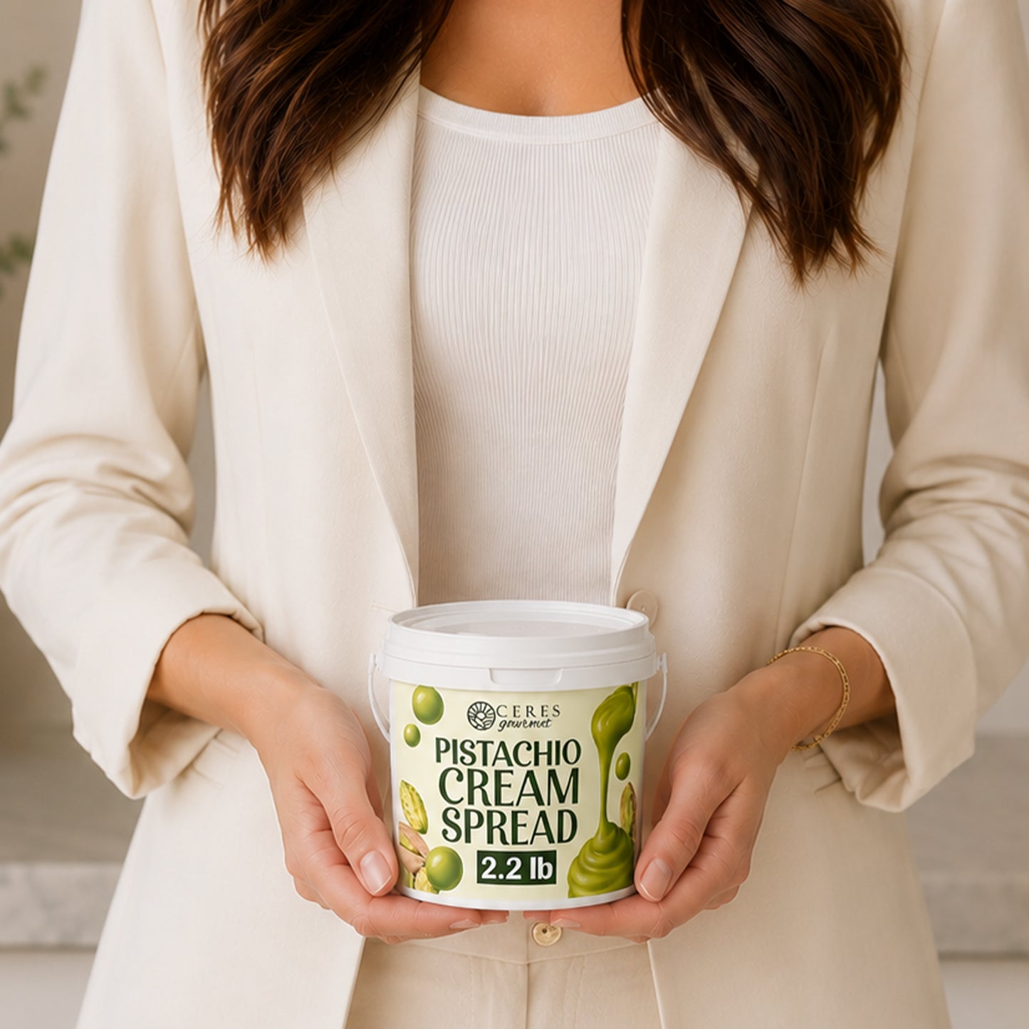 Professional Pistachio Cream for Dubai Chocolate Bars, Brownie and Pancake or Pastry, and Dessert Applications 2.2 lb / 6.6 lb / 11 lb