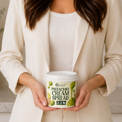 Professional Pistachio Cream for Dubai Chocolate Bars, Brownie and Pancake or Pastry, and Dessert Applications 2.2 lb / 6.6 lb / 11 lb