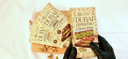 Dubai Chocolate Crispy Knafeh Trio x 7 oz (Milk, White & Dark Chocolate)