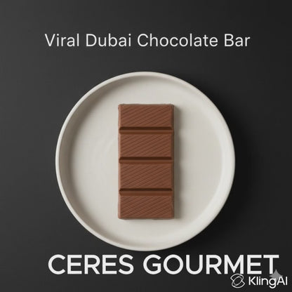 Viral Dubai Chocolate Bar, 75% Pistachio- 7 oz