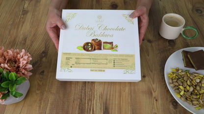 Dubai Chocolate Pistachio Baklava with Kataifi