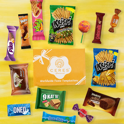 International Exotic Treats Box - 15 Premium Foreign Rare Snacks